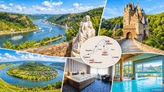 Rhein und Mosel: individuelle Autorundreise mit Boppard Koblenz und Ellenz-Poltersdorf 6 Übernachtungen in drei Hotels Frühstück Halbpension Plus und vielen Extras ab 369 €