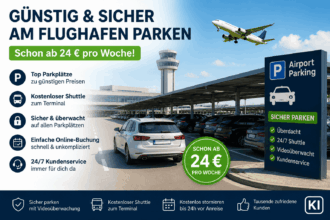 Günstig und sicher am Flughafen parken – schon ab 24 € pro Woche