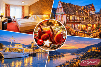 Weihnachtsmarkt am Rhein: 4 Tage im Hotel Lindenhof in Osterspai mit Vollpension und Schiffsfahrt zum Rüdesheimer Weihnachtsmarkt ab 209 €