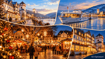 Weihnachtsmarkt am Rhein: 3 Tage im Hotel Rheinlust in Boppard mit Halbpension, Schiffsfahrt zum Rüdesheimer Weihnachtsmarkt der Nationen und Gästekarte ab 159 €